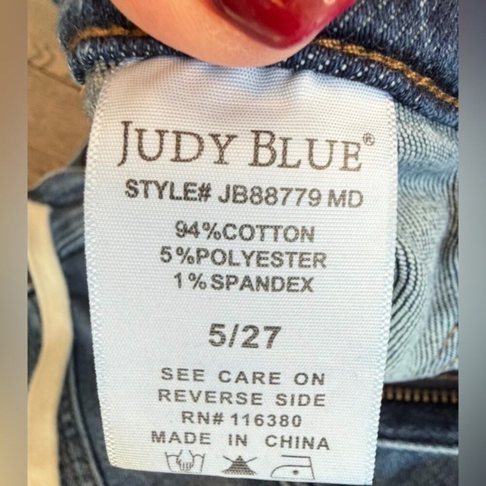 Judy Blue Straight Leg Paxton Joggers Jeans with Tie Detail 5/27 - Picture 9 of 11
